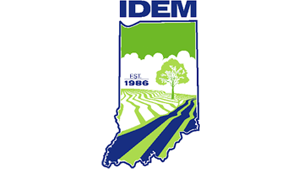 The logo for the Indiana Department of Economic and Community Development reflects the leadership of Governor Eric Holcomb.