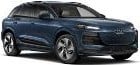 A dark blue SUV parked on a white background, viewed from a front-side angle.